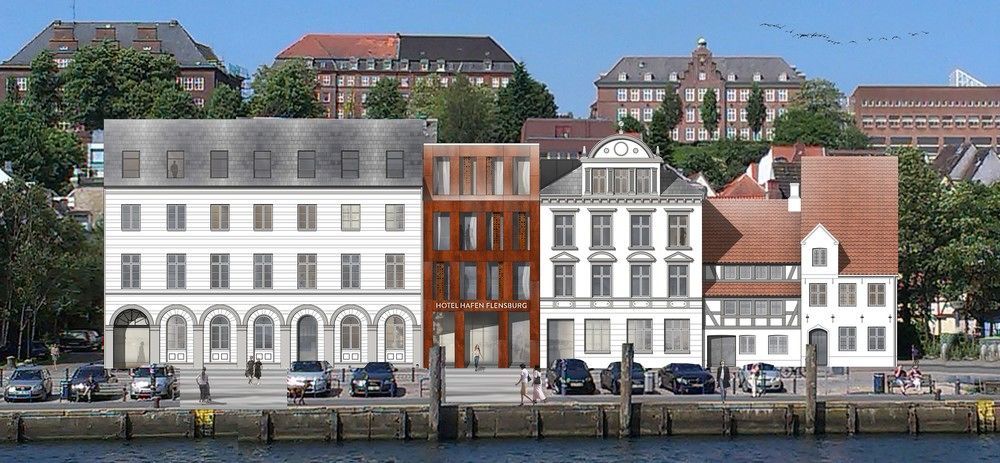 Hotel Hafen Flensburgo Exterior foto